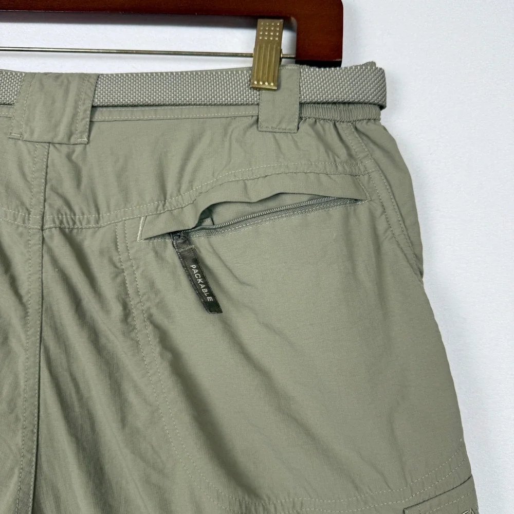 Columbia Titanium Convertible Cargo Pants Mens Medium 32 Zip Off Hiking Sage